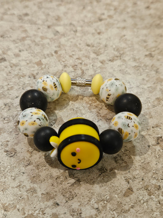 Tumbler 3D bee cup charm