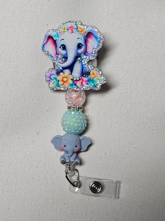 Elephant badge reel