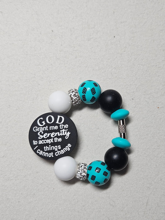 Serenity prayer tumbler cup charm