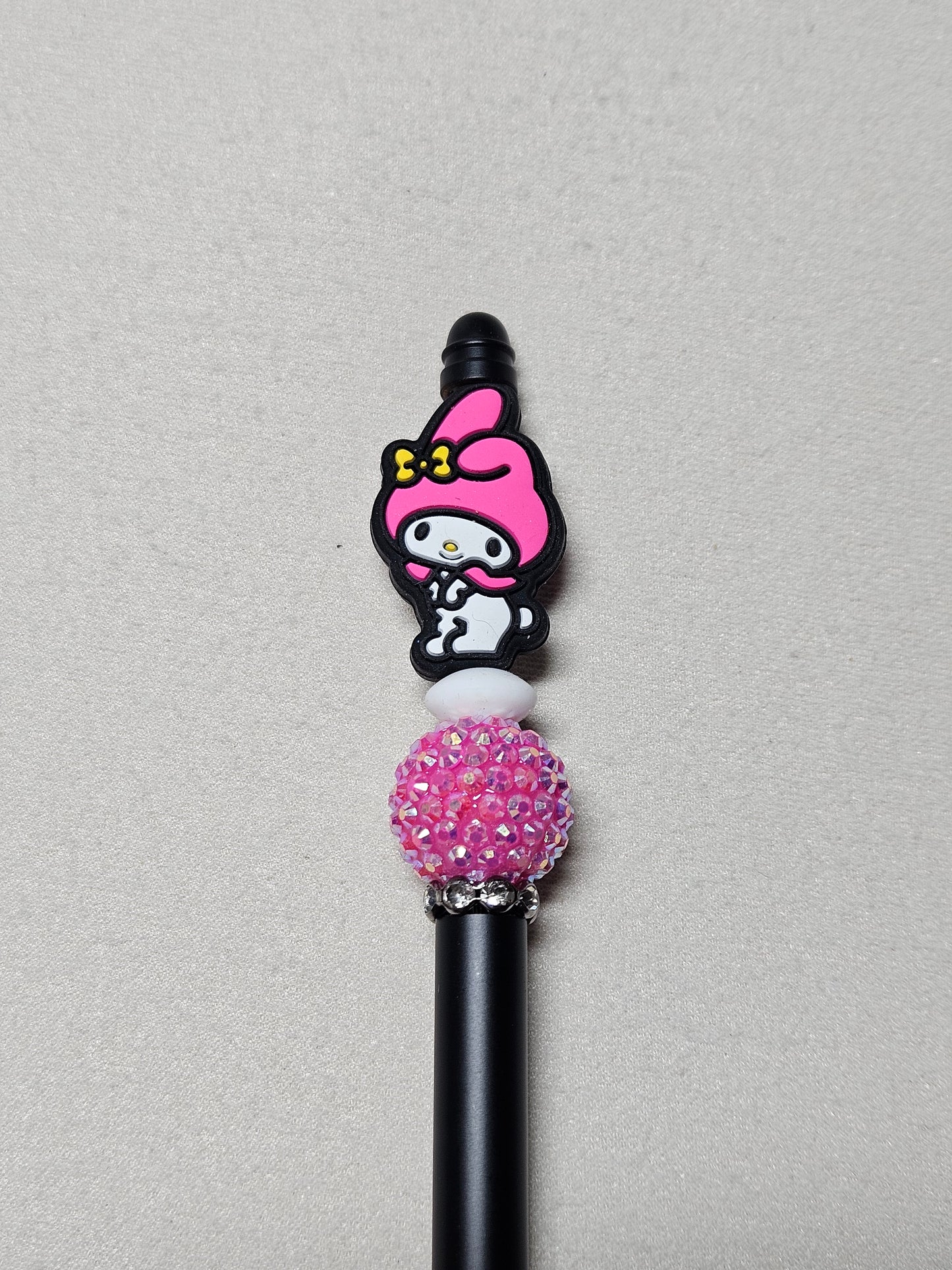 Beaded my melody black metal pen