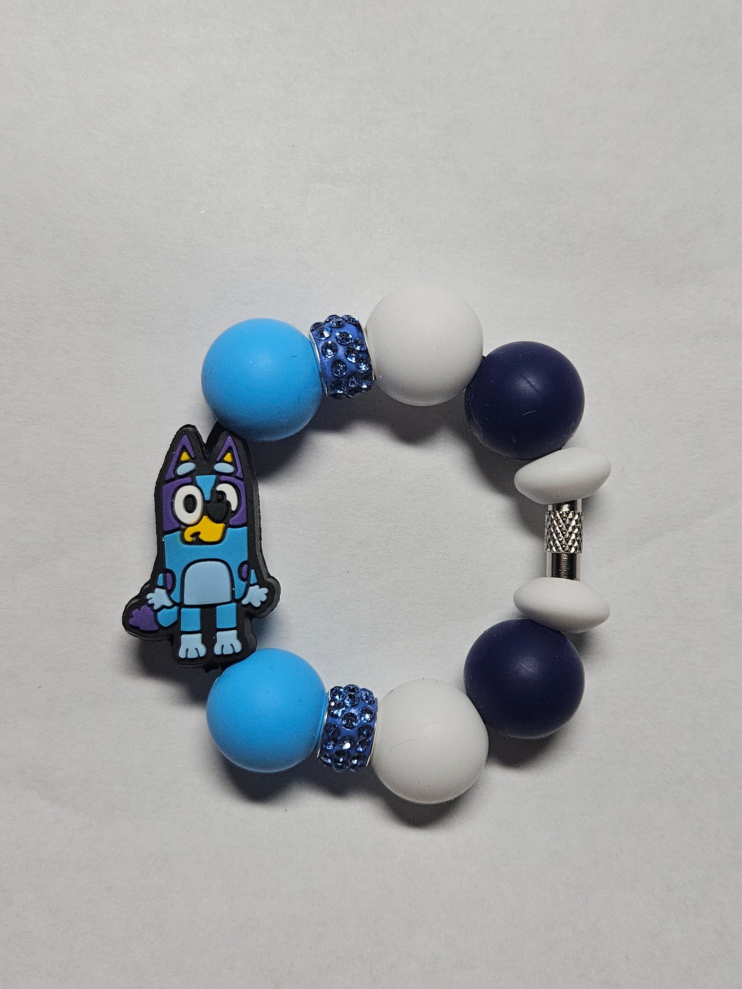 Bluey tumbler cup charm