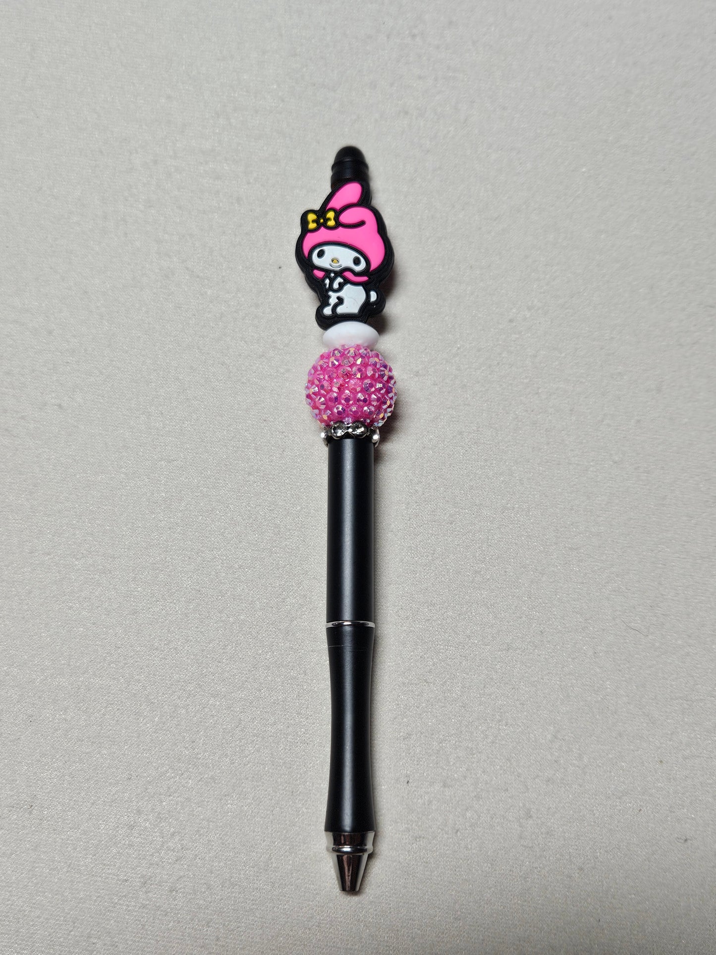 Beaded my melody black metal pen