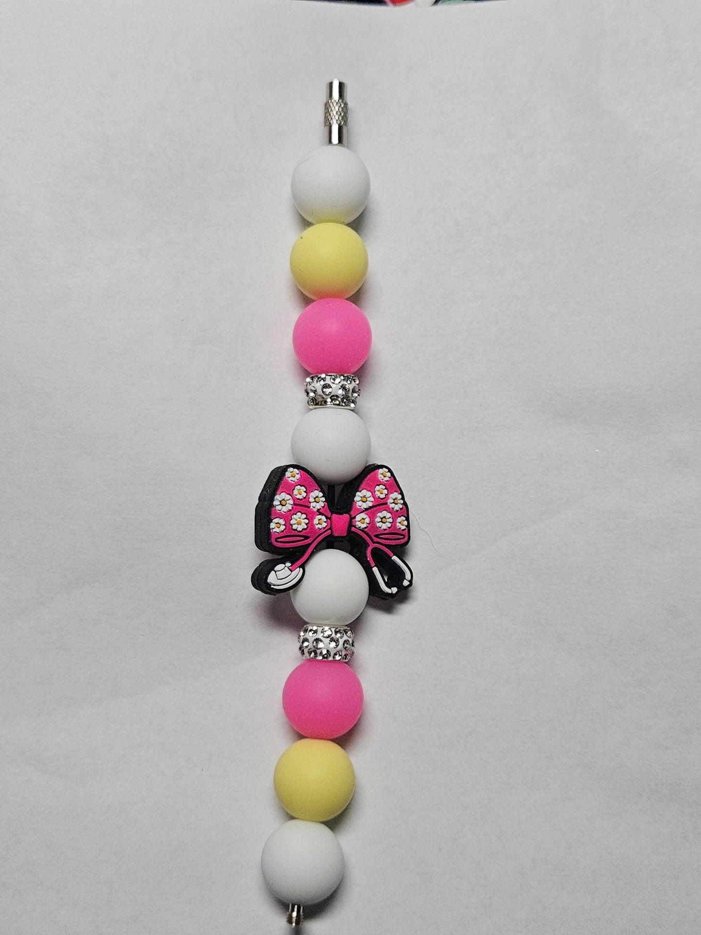 Bow stethoscope tumbler cup charm